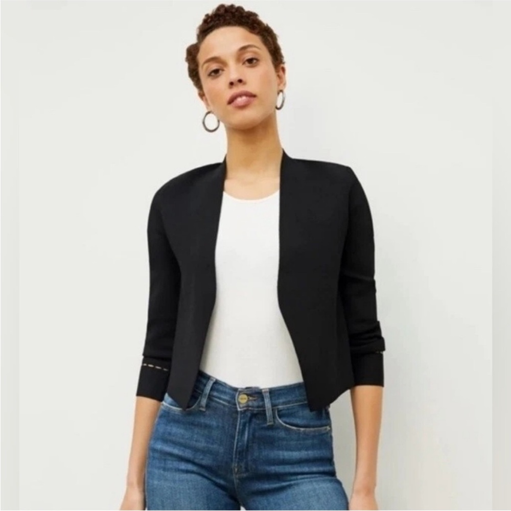 MM. Lafleur Black Cropped Jardigan